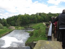 Bretton Hall Reunion 10May14 - history tour 3 weir on River Dearne