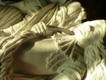 Detail of the Carving of Sir Thomas Wentworth.