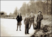 Allendale Family on the Frozen Lower Lake - 1940s