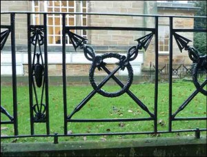Wrought-iron fence