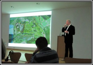 Mark Finch informed alumni of the latest developments and plans for the new hotel. 